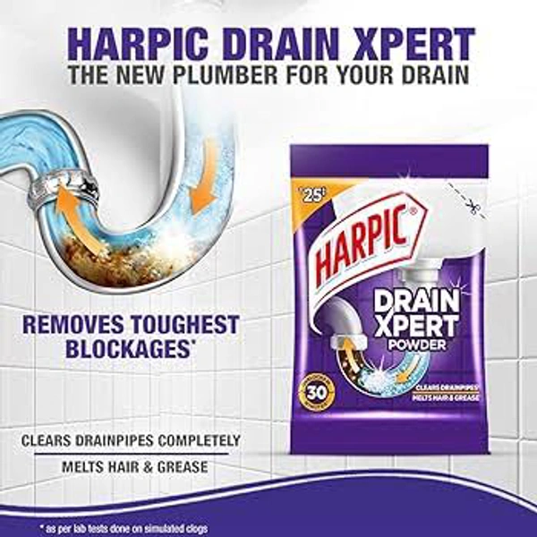 Harpic Drain Expert Powder - Out of Stock, 50g