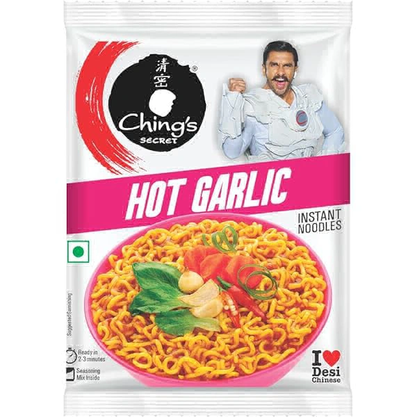 Ching's Hot Garlic Instant Noodles - Out of Stock, 60g