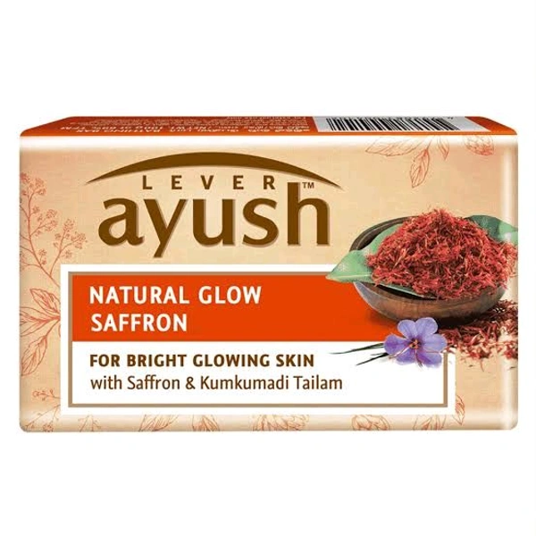 Ayush Natural Glow Saffron Soap - Out of Stock, 100g