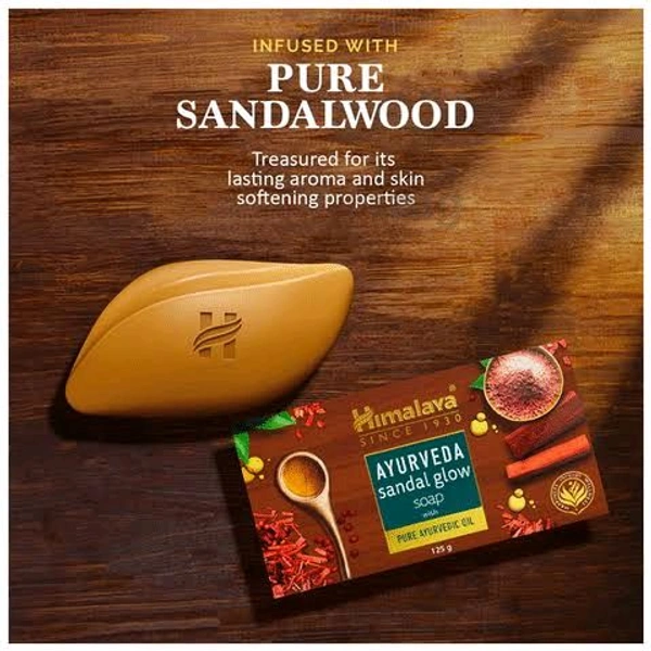 Himalaya Ayurveda Sandal Glow Soap - Out of Stock, 125g