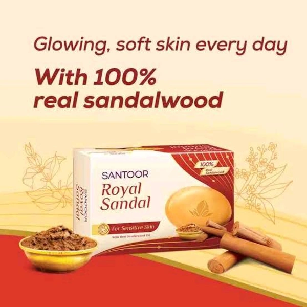 Santoor Royal Sandal Soap - Out of Stock, 75g