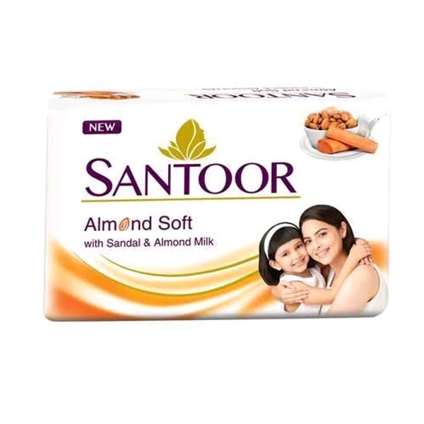 Santoor Sandal & Almond Milk Soap - Out of Stock, 100g