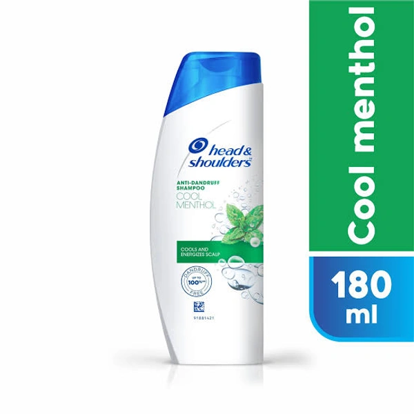 Head & Shoulders Anti Dandruff Cool Menthol Shampoo - Out of Stock, 180ml