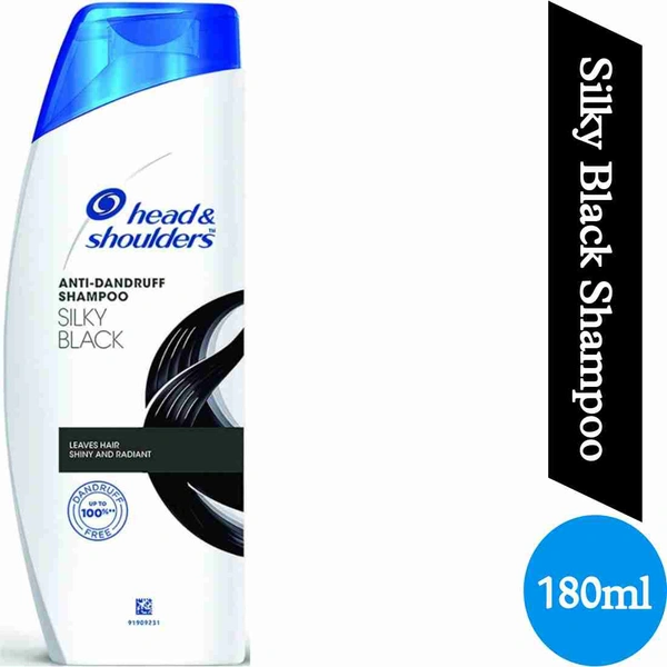 Head & Shoulders Anti Dandruff Silky Black Shampoo - Out of Stock, 180ml