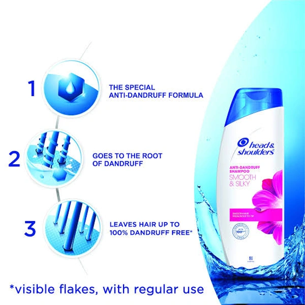 Head & Shoulders Anti Dandruff Smooth & Silky Shampoo - Out of Stock, 180ml