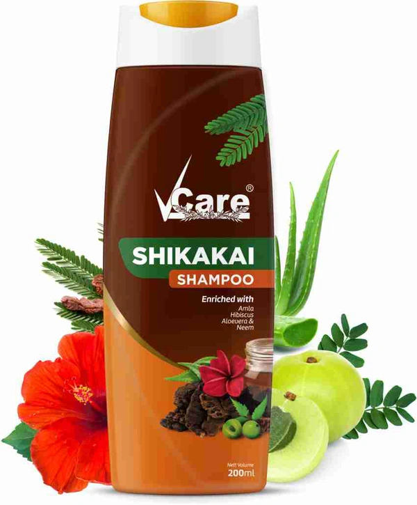 V Care Shikakai Shampoo - Out of Stock, 200ml