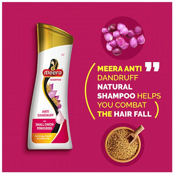 Meera Shampoo Anti-Dandruff Small Onion Fenugreek - Out of Stock, 180ml