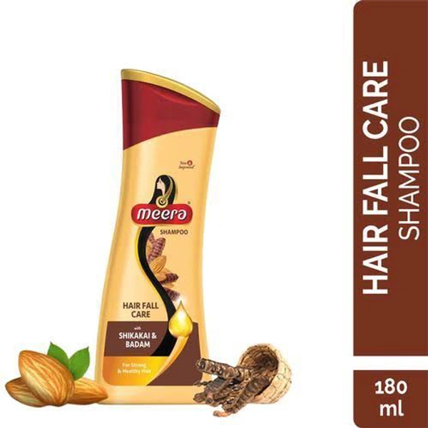 Meera Shampoo Hairfall Care Shikakai & Badam - Out of Stock, 180ml