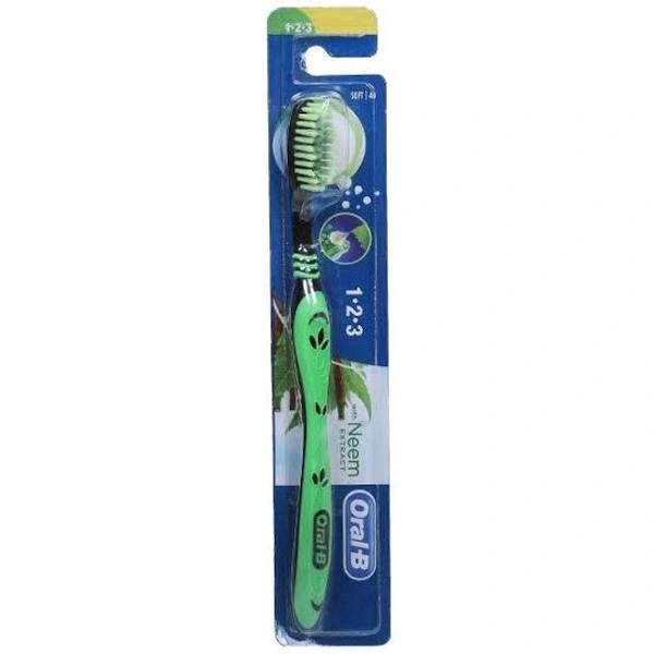 Oral-B 1.2.3 Neem Extract Toothbrush - Out of Stock, Tooth Brush