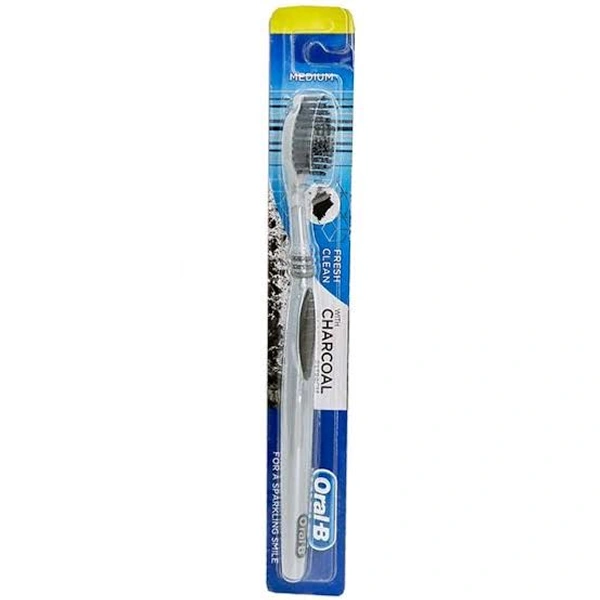 Oral-B Fresh Clean With Charcoal Extract+ Toothbrush - Out of Stock, Tooth Brush