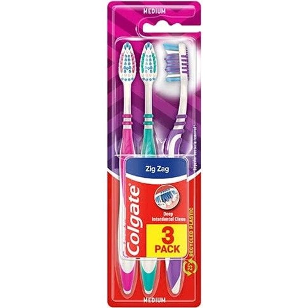 Colgate Zigzag Deep Clean Toothbrush 3X Combo - Out of Stock, 3 X Combo, Tooth Brush