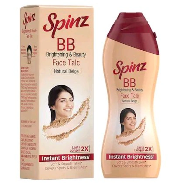 Spinz BB Brightness & Beauty Face Talc - Out of Stock, 70g, Face Powder