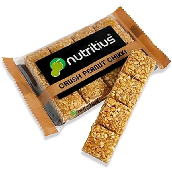Nutritius Crush Peanut Chikki - 22g
