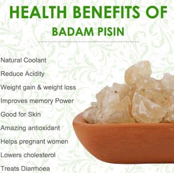 Raw Dried Badam Pisin - 100g