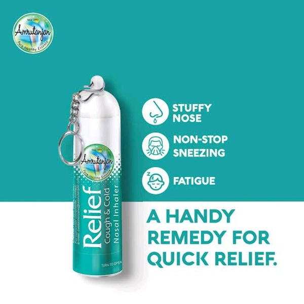 Amrutanjan Relief Cough & Cold Nasal Inhaler - Out of Stock, Small, Cough & Cold Relief