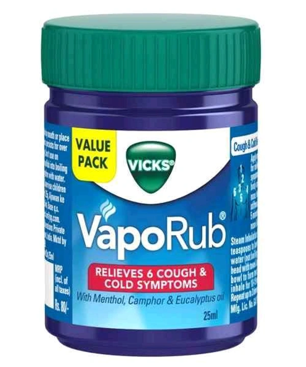 Vicks Vapo Rub - Out of Stock, 25ml, Cold Relief