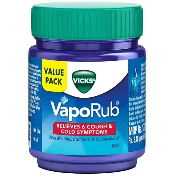 Vicks Vapo Rub - Out of Stock, 50ml, Cold Relief