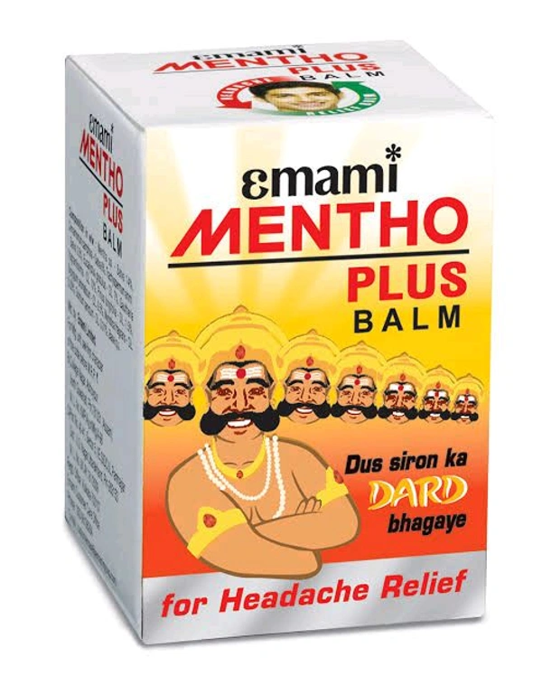 Emami Mentho Plus Balm - Out of Stock, 8ml, Headache Relief
