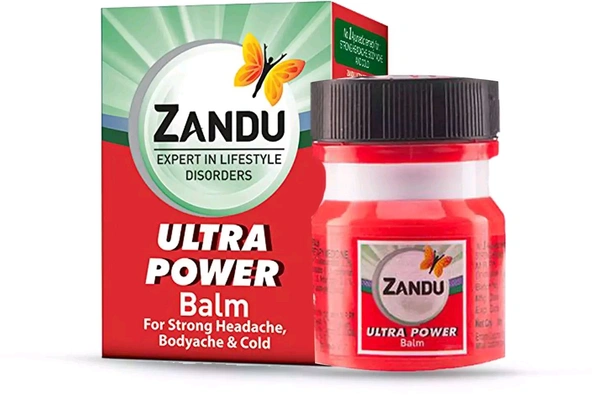 Zandu Ultra Power Balm - Out of Stock, 8ml, Headache Relief