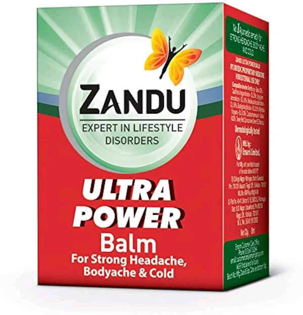 Zandu Ultra Power Balm - Out of Stock, 8ml, Headache Relief