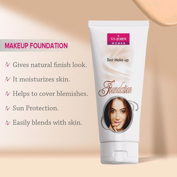 Vi-John Women Make-Up Foundation - Out of Stock, 60g, Face Foundation