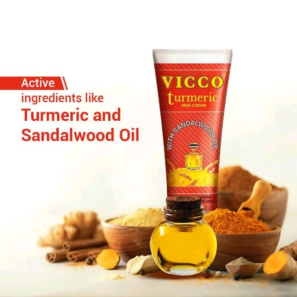 Vicco Turmeric Skin Cream With Sandalwood Oil - Out of Stock, 15g, Face Cream