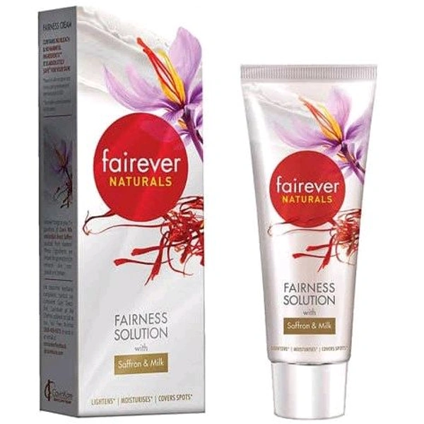 Fairever Naturals Fairness Solution With Saffron & Milk - Out of Stock, 25g, Face Cream