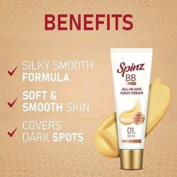 Spinz BB Pro All In One Daily Cream - Out of Stock, 15g, Face Cream