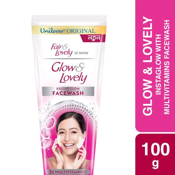 Glow & Lovely Bright Glow Face Wash - Out of Stock, 100g, Face Wash