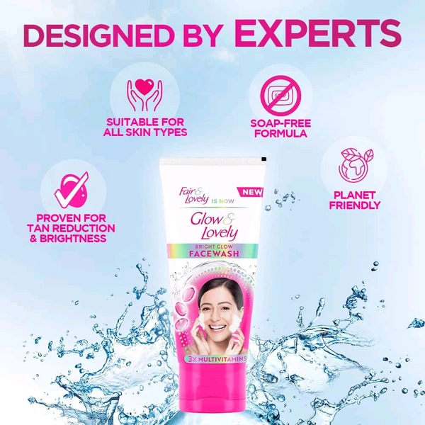 Glow & Lovely Bright Glow Face Wash - Out of Stock, 100g, Face Wash