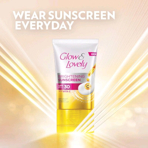 Fair & Lovely Glow & Lovely Brightening SunScreen - Out of Stock, 15g, Sunscreen