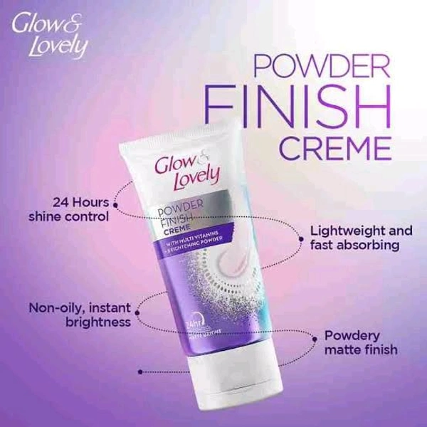 Fair & Lovely Glow & Lovely Powder Finish Cream - Out of Stock, 50g, Face Cream