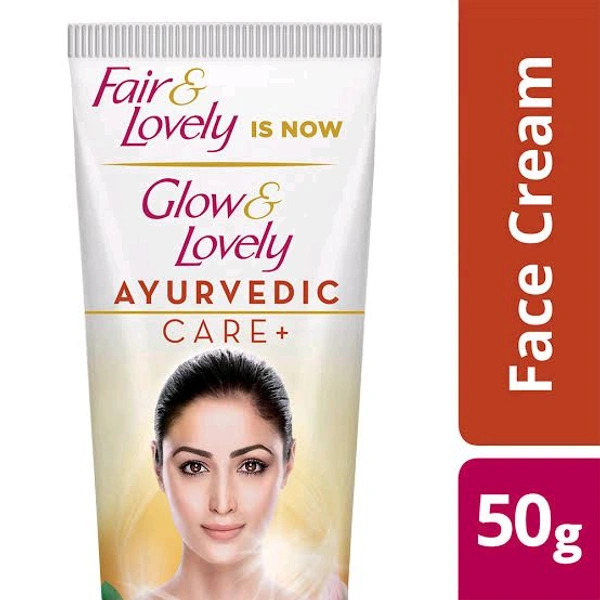 Fair & Lovely Glow & Lovely Ayurvedic Care+ - Out of Stock, 50g, Face Cream