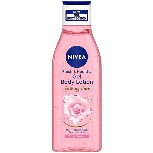 Nivea Fresh & Healthy Gel Body Lotion Soothing Care Rose Water - Out of Stock, 200ml, Body Lotion