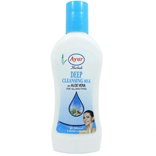 Ayur Herbals Deep Cleansing Milk With Aloe Vera - Out of Stock, Face Wash, 100ml