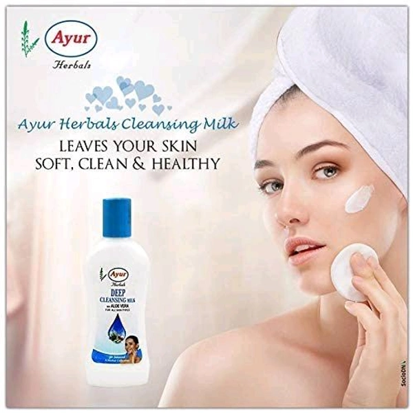 Ayur Herbals Deep Cleansing Milk With Aloe Vera - Out of Stock, Face Wash, 100ml