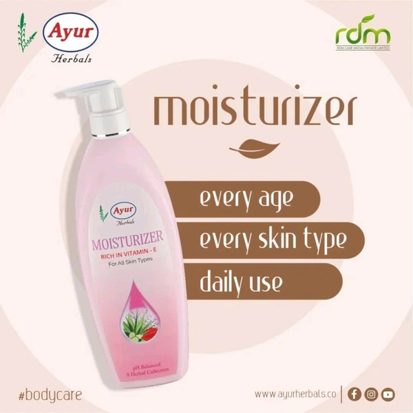 Ayur Herbals Moisturizer Rich In Vitamin - E - Out of Stock, 100ml, Body Lotion