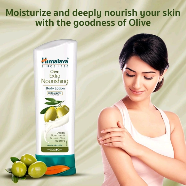 Himalaya Olive Extra Nourishing Body Lotion Olive Oil-Almond Oil - Out of Stock, 100ml, Body Lotion