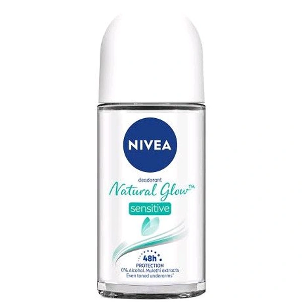 Nivea Deodorant Natural Glow Sensitive 48H Protection - Out of Stock, 60ml, Armpit Deo