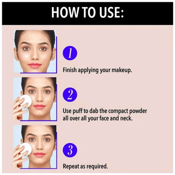 Blue Heaven Oil Control Compact Powder Matte Finish SPF25 PA+++ - Out of Stock, Face Powder