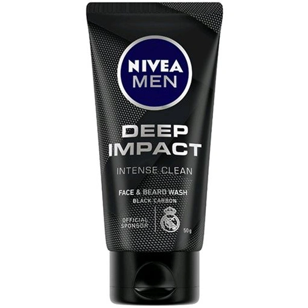 Nivea Men Deep Impact Face & Beard Wash - Out of Stock, 50g, Face Wash