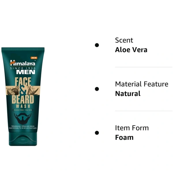 Himalaya Men Face & Beard Wash - Out of Stock, 40ml, Face Wash
