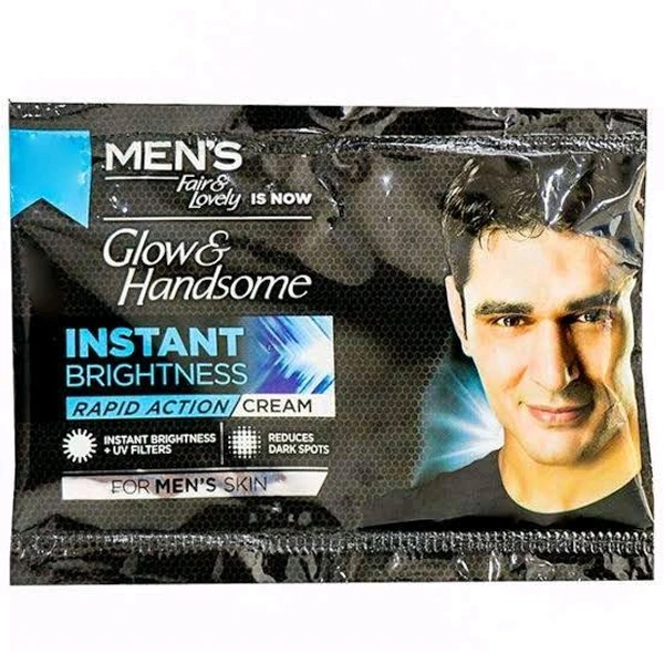 Fair & Lovely Glow & Handsome Men's Instant Brightness Rapid Action Cream - Out of Stock, 9g, Face Cream