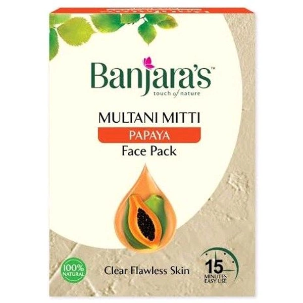 Banjara's Multani Mitti Papaya Face Pack - Out of Stock, 100g, Face Pack