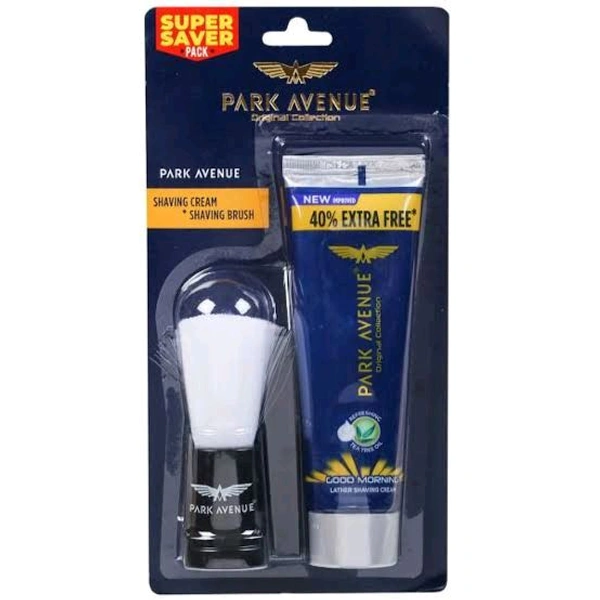 Park Avenue Good Morning Lather Shaving Cream + Brush Combo - Out of Stock, Shaving Cream