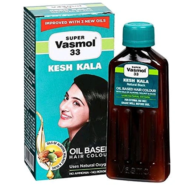 Vasmol Super Vasmol 33 Kesh Kala Oil Based Hair Colour - Out of Stock, 50ml, Hair Color