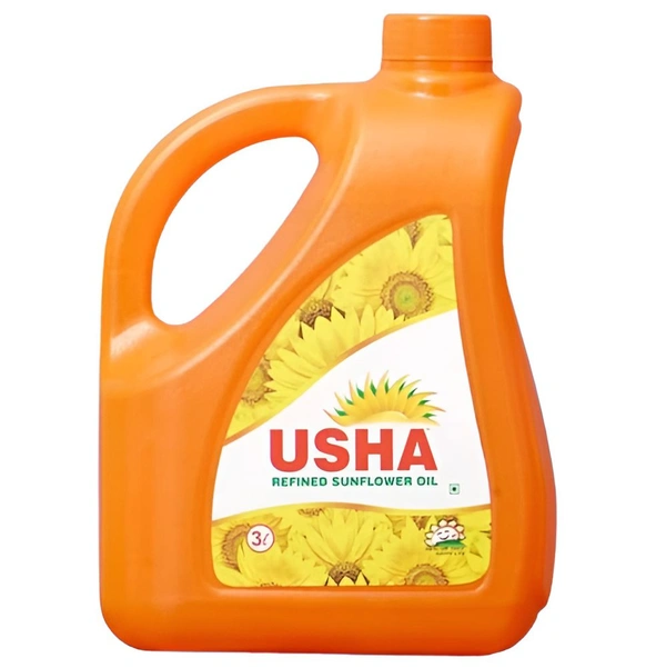 Usha Refined Sunflower Oil - 3 L