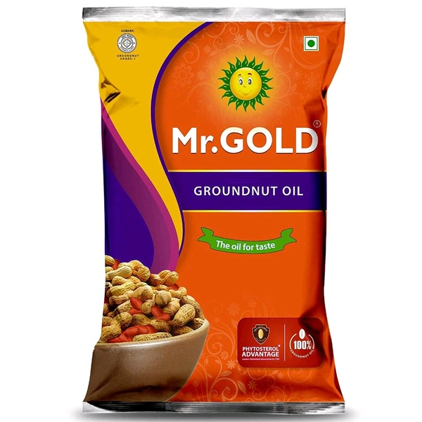 Sunraja Mr. Gold Groundnut Oil - Out of Stock, Cooking Oils, 1 L