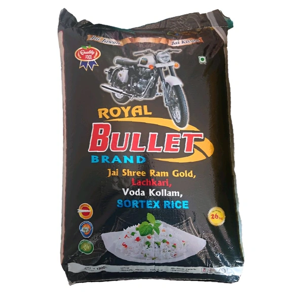 Royal Bullet Brand Voda Kollam Sortex Rice - Out of Stock, 26 Kg