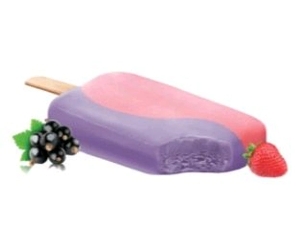 Arun Ice Creams 2 in 1 Strawberry & Blackcurrant Flavored Ice Cream Stick - 65ml